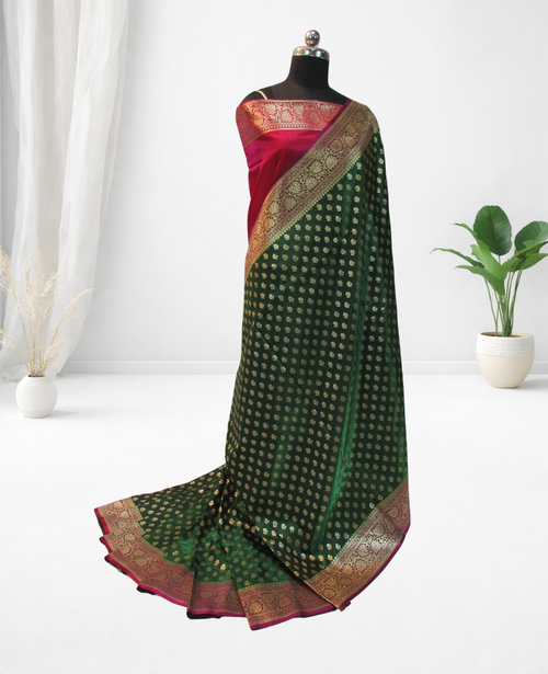 banarasi silk saree party wear