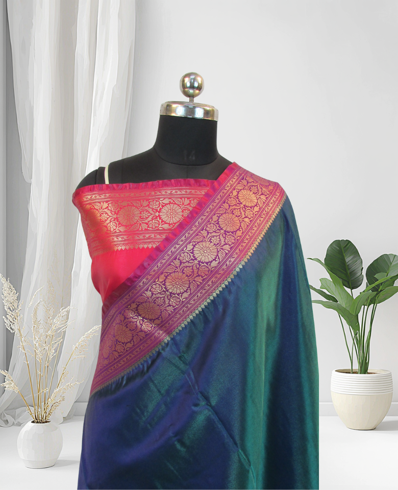 banarasi silk saree party wear