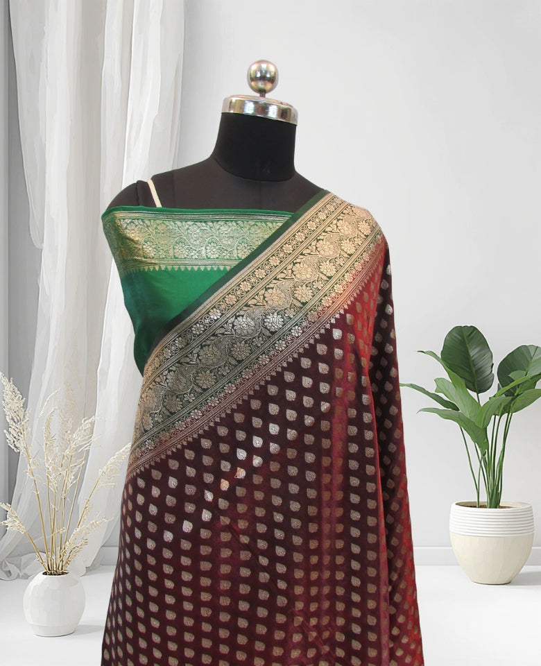 banarasi silk saree party wear