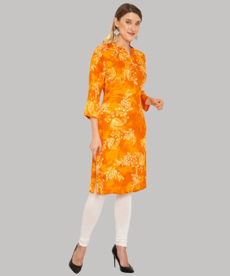 Yellow Women kurtis