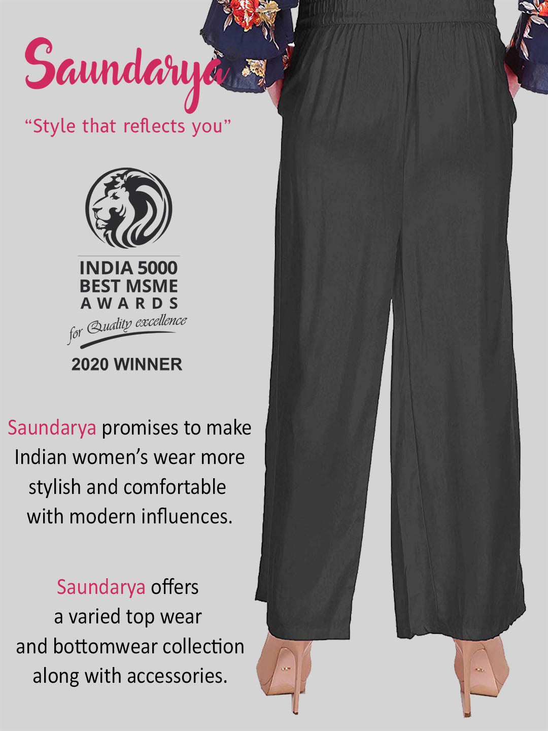 Women relaxed palazzo