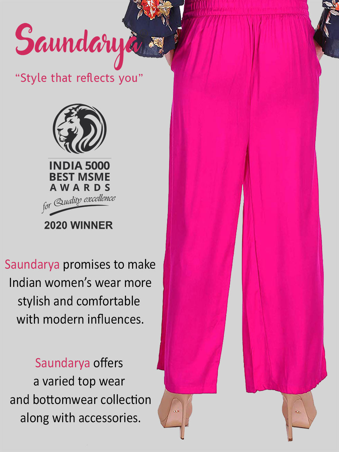 Women relaxed palazzo