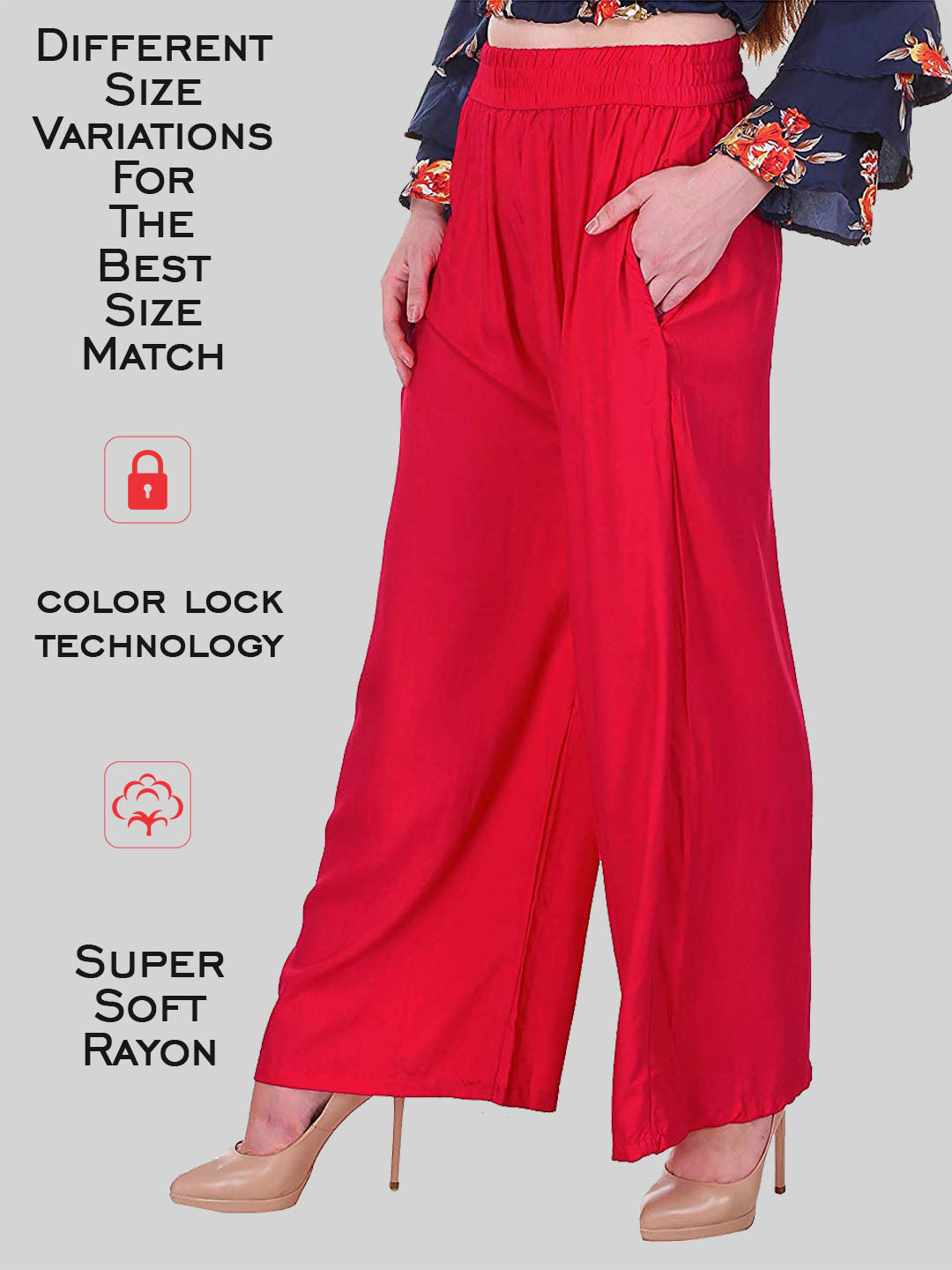 Relaxed palazzo pant